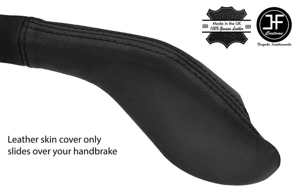BLACK STITCH TOP GRAIN REAL LEATHER HANDBRAKE GAITER FITS MAZDA RX7 FC3S 86-91