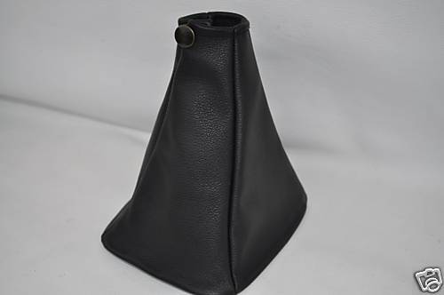 FITS NISSAN X-TRAIL LEATHER GEAR GAITER BLACK 00-03 + METAL FRAME MADE IN UK