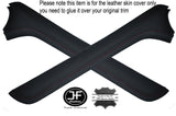 RED STITCH 2X CENTER CONSOLE SIDE TRIM LEATHER COVERS FITS JAGUAR XF 08-15