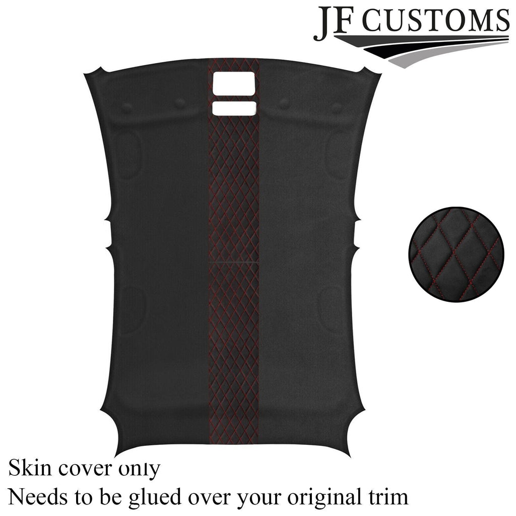 DSG2 D RED STITCH D GREY SUEDE HEADLINER COVER FOR ALFA ROMEO GIULIETTA 10-16
