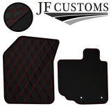 RED DIAMOND STITCH VINYL 4X TAILORED FLOOR CARPETS FOR SUZUKI SPLASH 08-14 JF1