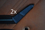 black stitching FITS ALFA ROMEO 105 GT JUNIOR 2X DOOR HANDLE LEATHER COVERS