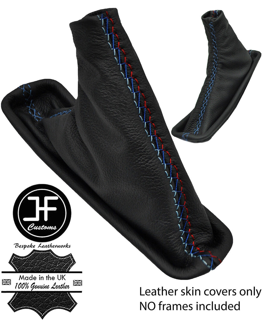 BLEU STITCH MPOWER LEATHER HANDBRAKE GAITER FOR BMW 3 SERIES E30 81-92