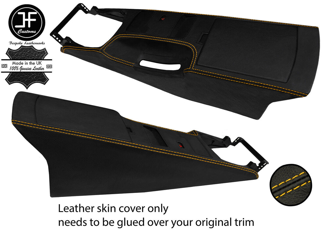 YELLOW STITCH CENTRE CONSOLE LEATHER COVER FITS NISSAN 350Z 33Z 2003-2009