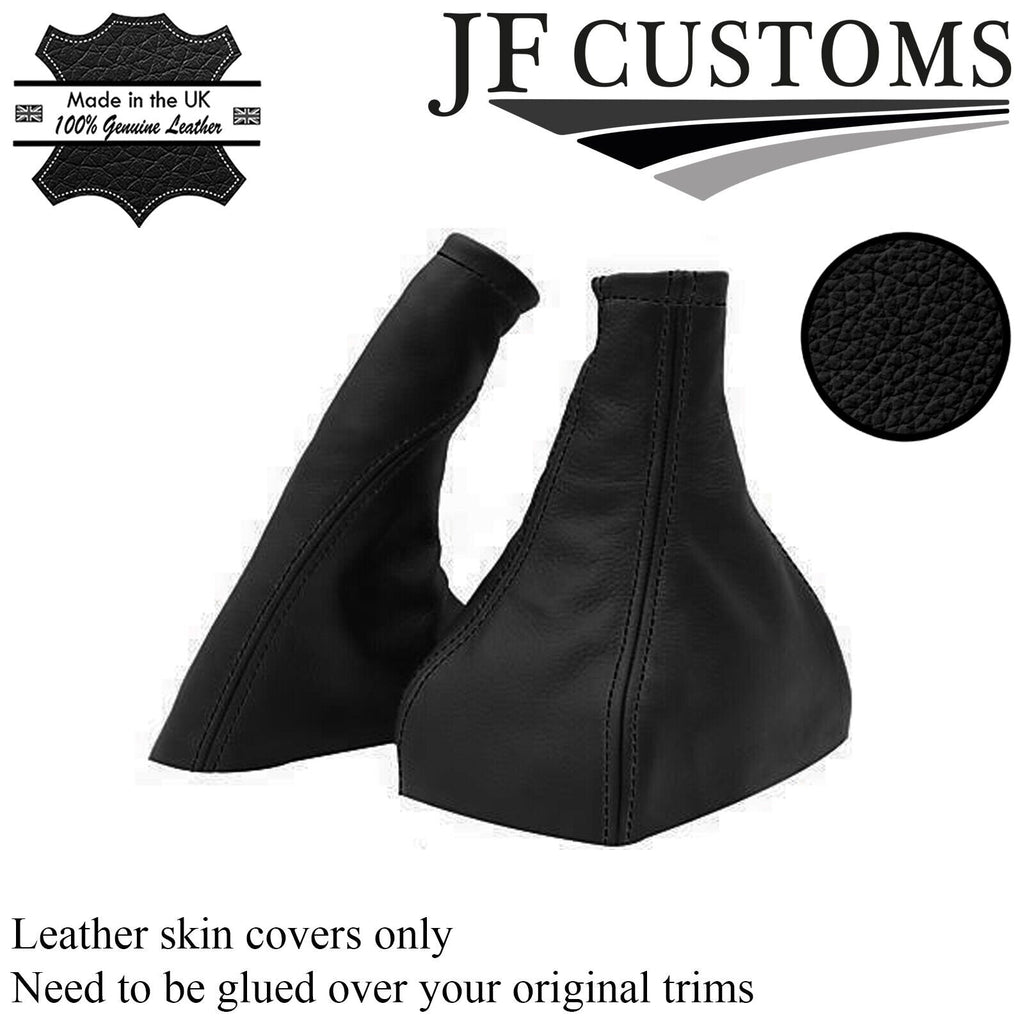 BLACK LEATHER GEAR HANDBRAKE COVER FOR OPEL VECTRA A VAUXHALL CAVALIER MK3 88-95