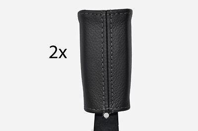 black stitch FITS HONDA CIVIC & CIVIC TYPE R 01-05 2X FRONT SEAT BELT COVERS