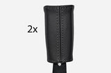 black stitch FITS HONDA CIVIC & CIVIC TYPE R 01-05 2X FRONT SEAT BELT COVERS