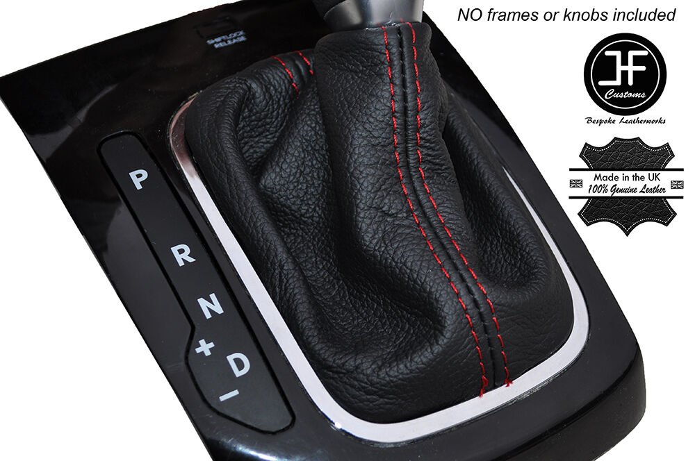 RED STITCHING AUTO AUTOMATIC SKIN SHIFT BOOT FITS KIA FORTE 2011-2013 CUSTOM NEW