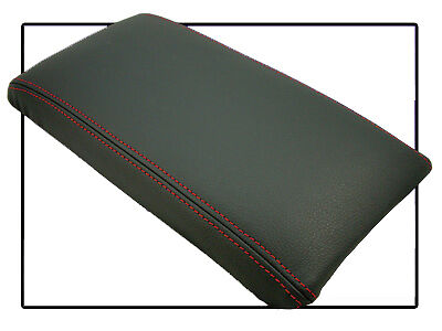FITS NISSAN STAGEA BLACK REAL LEATHER ARMREST COVER RED S CUSTOM NEW MADE IN UK
