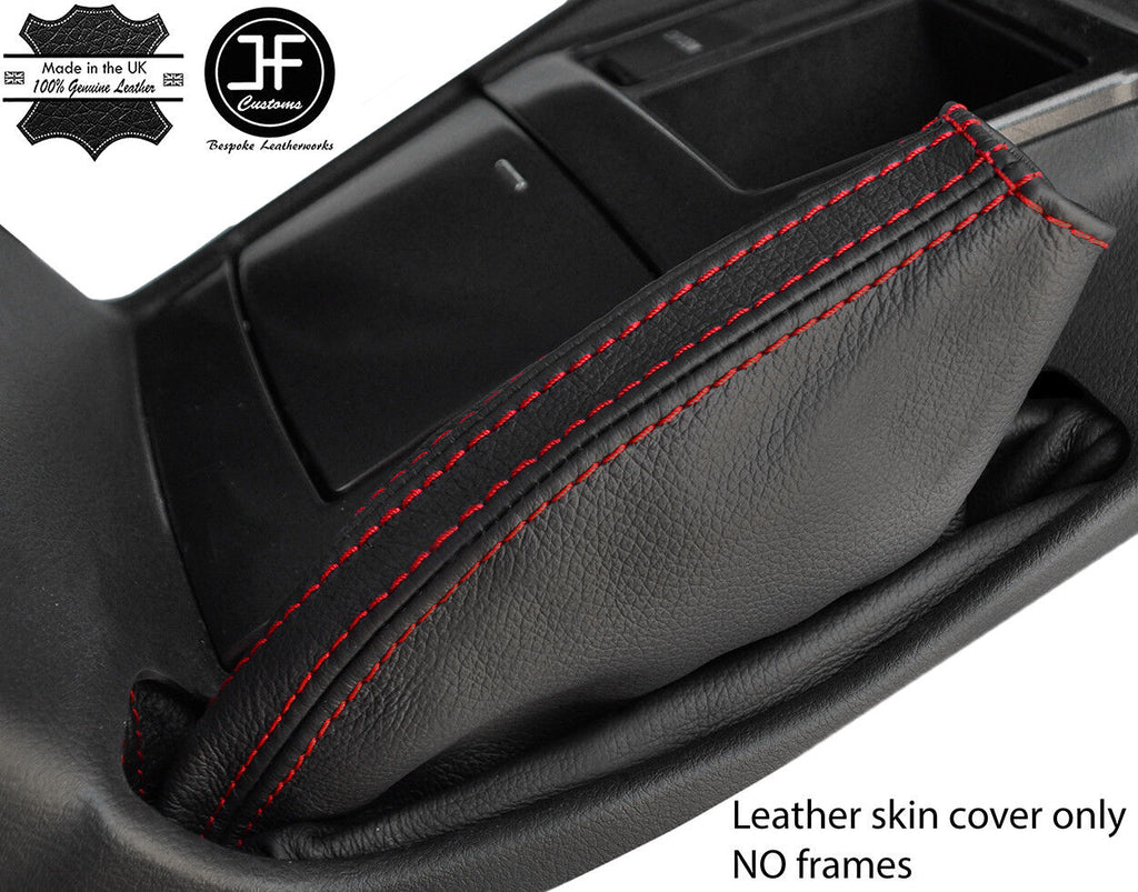 RED STITCH TOP GRAIN LEATHER HANDBRAKE GAITER FOR TOYOTA LAND CRUISER 09-17