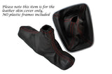 RED STITCH LEATHER GEAR HANDBRAKE COVER FITS ALFA ROMEO GIULIETTA 2010-2013