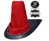 RED SUEDE FITS HONDA CIVIC TYPE R  FN2 2006 TO 2012 GEAR GAITER SHIFT BOOT