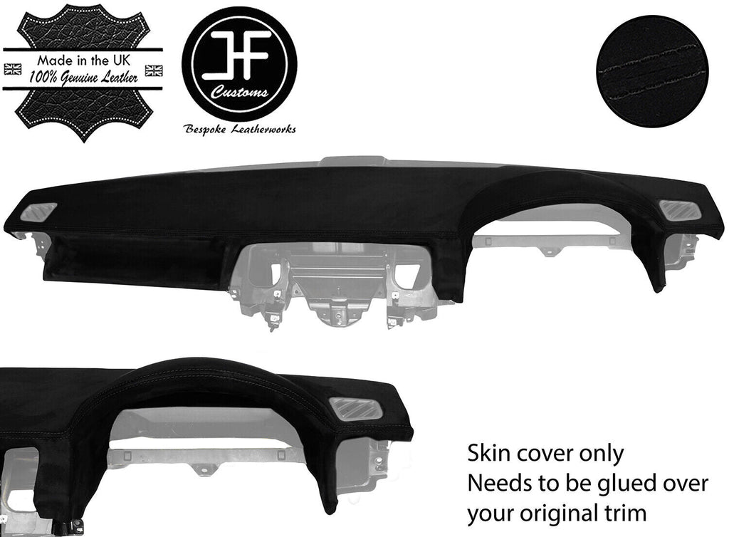 BLACK STITCH TOP DASH DASHBOARD LUXE SUEDE COVER FOR RANGE ROVER SPORT 05-2009