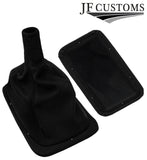 BLACK STITCH LEATHER GEAR GAITER+PLASTIC FRAME FOR AUSTIN MAESTRO MONTEGO 83-95