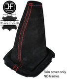 RED STITCH REAL SUEDE MANUAL GEAR GAITER FITS TOYOTA YARIS 2015-2018 CUSTOM NEW