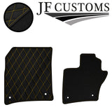 YELLOW DIAMOND VINYL 4X TAILORED FLOOR CARPET FOR PORSCHE CAYENNE 10-18 JF1