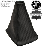 BLACK STITCH CARBON FIBER VINYL GEAR GAITER FITS SUBARU IMPREZA WRX STI 08-14