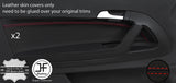 RED STITCH 2X FRONT DOOR CARD TRIM LEATHER COVER FOR AUDI A3 8P 04-12 3 DOOR