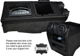 BLACK STITCH CENTER CONSOLE TRIM LEATHER SKIN COVERS FITS HUMMER H2 03-07