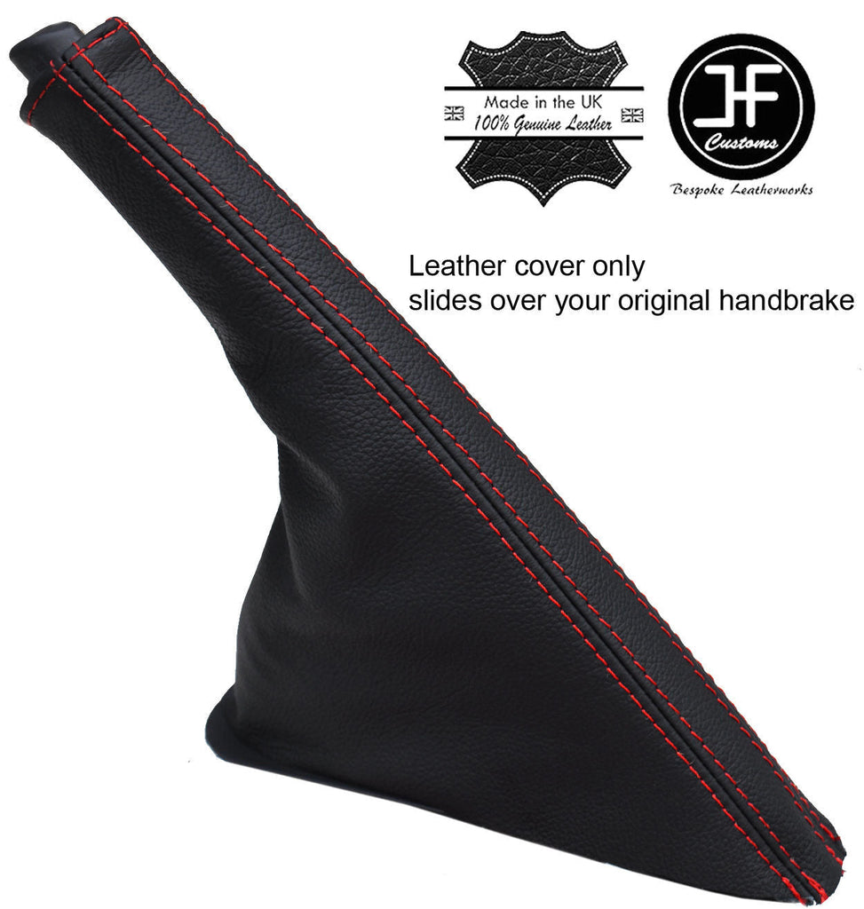 RED STITCH REAL LEATHER HANDBRAKE GAITER FITS FIAT GRANDE PUNTO EVO 06-16