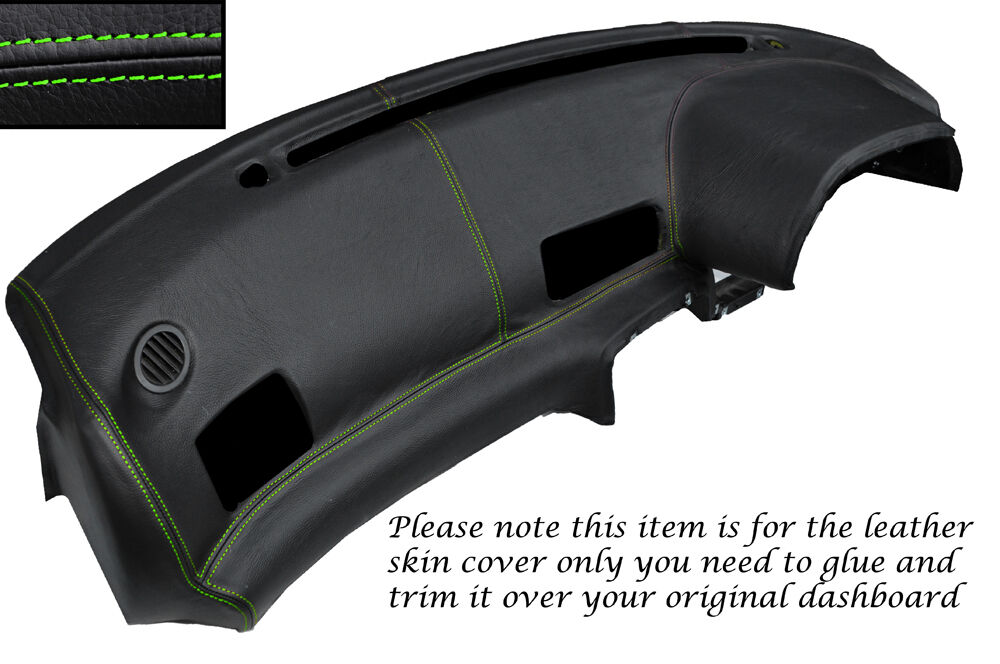GREEN STITCH DASH DASHBOARD LEATHER COVER FITS NISSAN SKYLINE GTS GTR R32 89-94