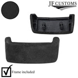 BLACK SUEDE LOWER STEERING WHEEL TRIM COVER+FRAME FITS VW GOLF MK5 03-09