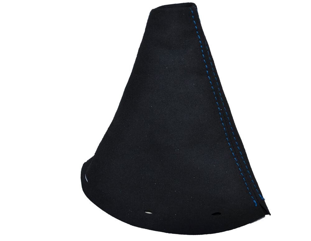 BLUE STITCH FITS BMW MINI R50 R53 GEAR GAITER PU SUEDE 2001-2006 CUSTOM NEW