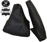 YELLOW STITCH LEATHER GEAR & HANDBRAKE GAITER FOR MITSUBISHI 3000GT GTO 91-00