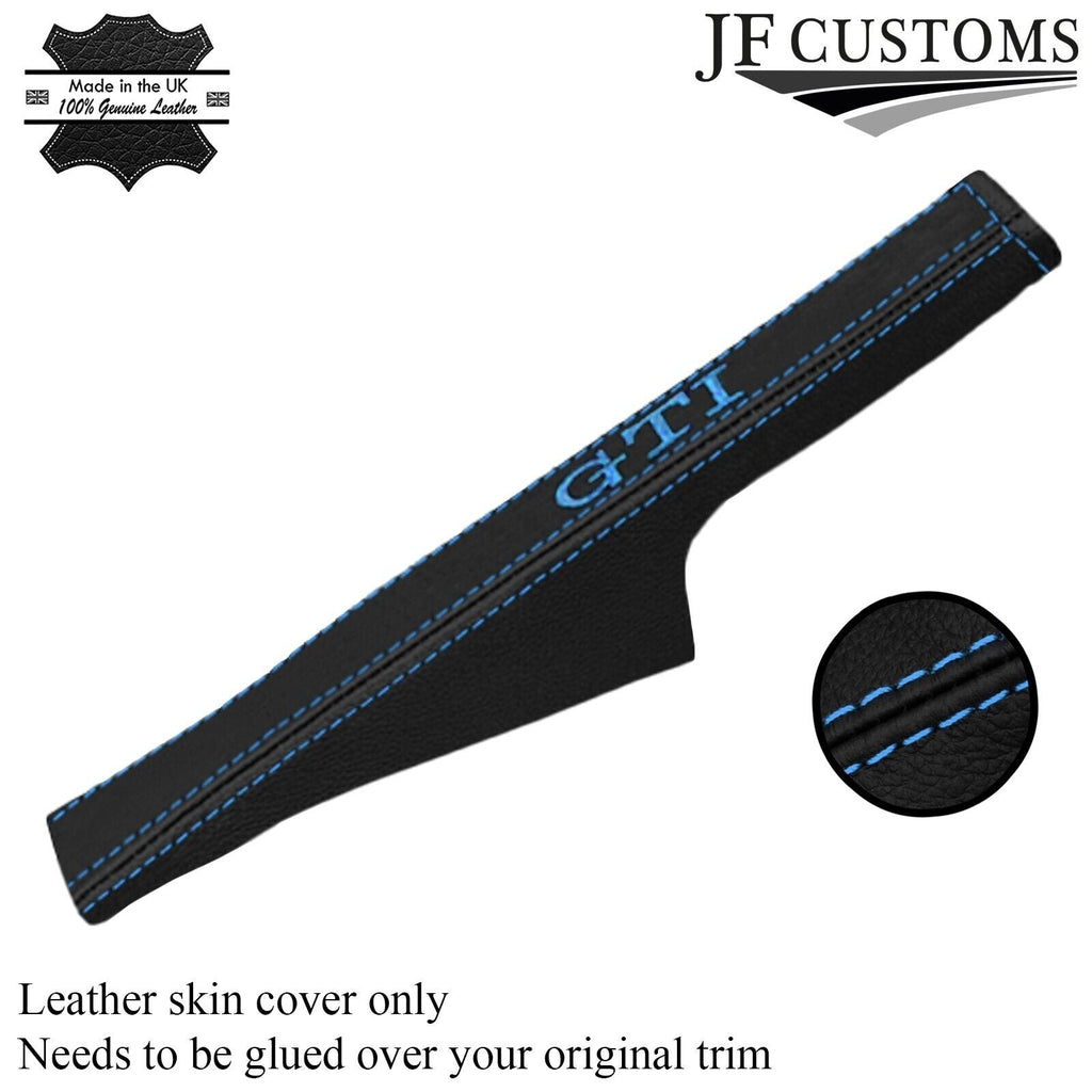 LIGHT BLUE STITCH LEATHER HANDBRAKE GAITER COVER FITS VW GOLF MK4 GTI JETTA