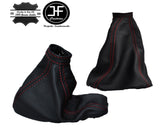 RED STITCH GEAR-HANDBRAKE GAITER FITS ALFA ROMEO BRERA 05-10 GENUINE LEATHER