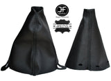 BLACK STICH MANUAL LEATHER GEAR HANDBRAKE GAITER FOR BMW MINI COOPER S ONE R50