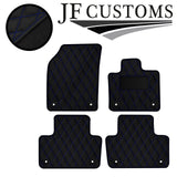 BLUE DIAMOND STITCH VINYL 4X TAILORED FLOOR CARPET FOR VOLVO XC90 MK2 15-21 JF1