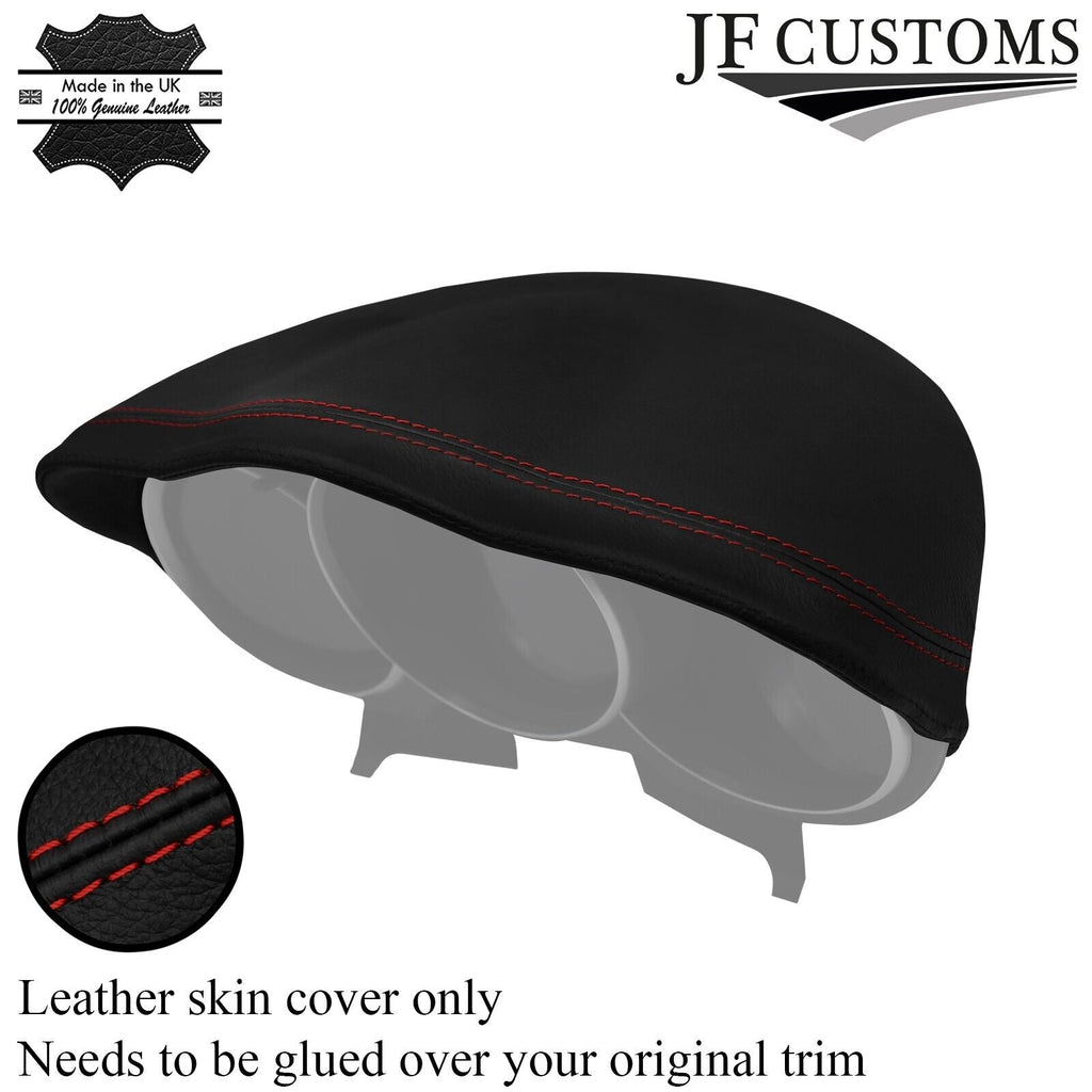 DARK RED STITCHING SPEEDO GAUGE HOOD LEATHER COVER FITS MAZDA RX8 2003-2012 JF2