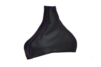 FITS VOLVO XC90 XC 90 GEAR GAITER BLACK LEATHER purple st CUSTOM NEW MADE IN UK