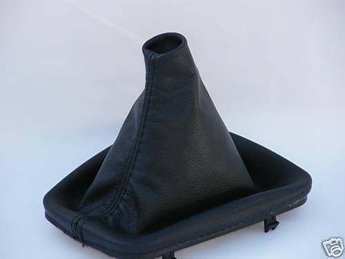 FITS BMW E46 1998-05 GEAR 5 6 SPEED GAITER LEATHER BLACK CUSTOM NEW MADE IN UK