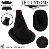 D RED STITCH ITLEATHER GEAR GAITER  WITH PLASTIC FRAME FOR ALFA ROMEO 33 90-94