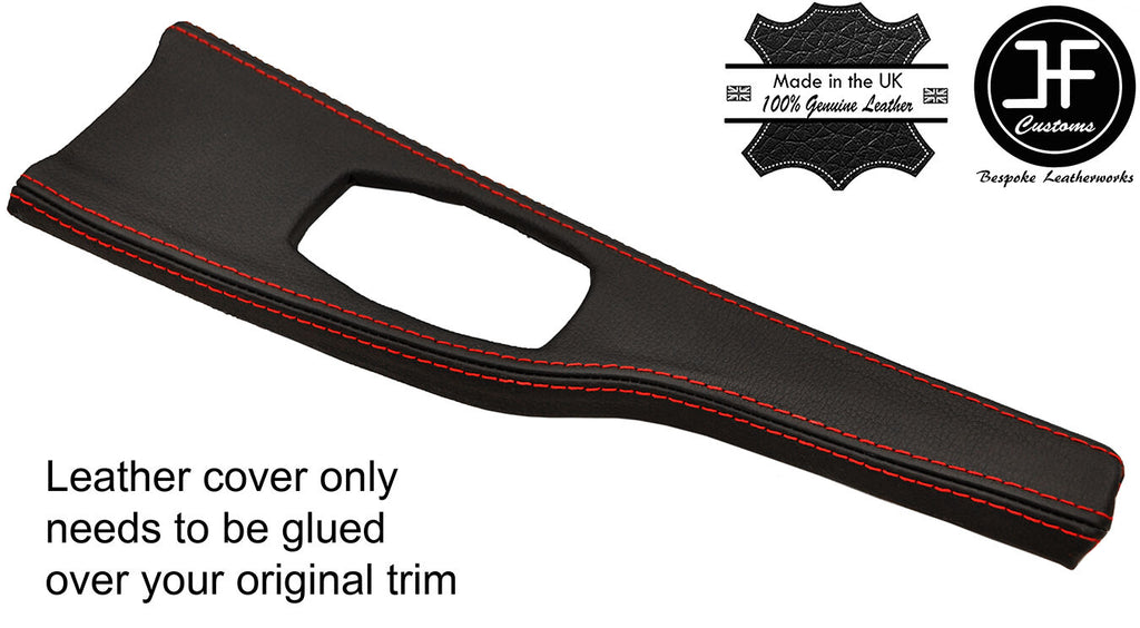 RED STITCH CONSOLE TRIM LEATHER COVER FITS BMW 3 4 SERIES F30 F32 F35 F36