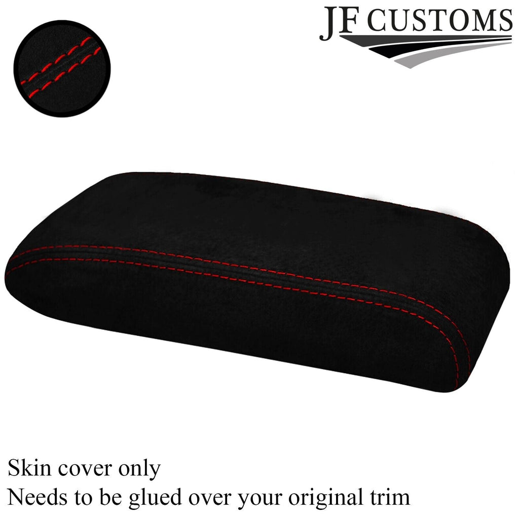 RED STITCHING SUEDE ARMREST LID COVER FITS TOYOTA CELICA MK6 1994-1998