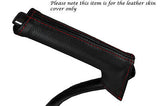 RED STITCHING FITS VOLVO C30 2006-2013 LEATHER HANDBRAKE HANDLE COVER ONLY