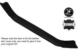 BLACK STICH B PILLAR TRIM SKIN COVER FITS FORD ESCORT MK4 CABRIO CONVERTIBLE