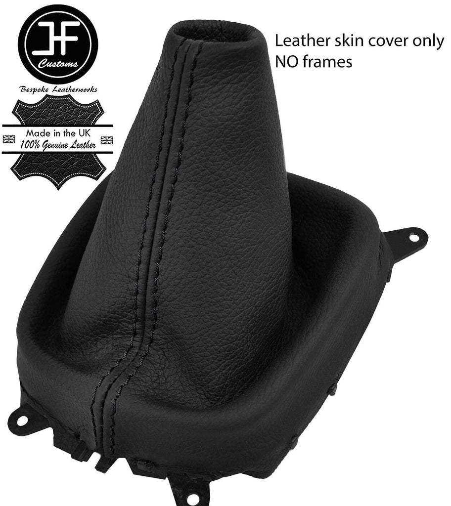 BLACK STITCH TOP GRAIN LEATHER MANUAL GEAR GAITER FITS MAZDA 323 323F 1995-1998