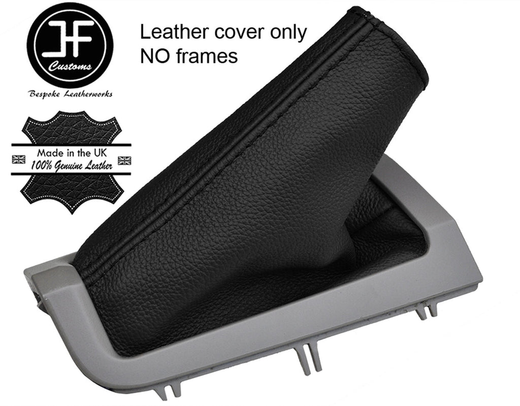 BLACK TOP GRAIN REAL LEATHER HANDBRAKE GAITER FITS VOLVO S80 1998-06 CUSTOM NEW