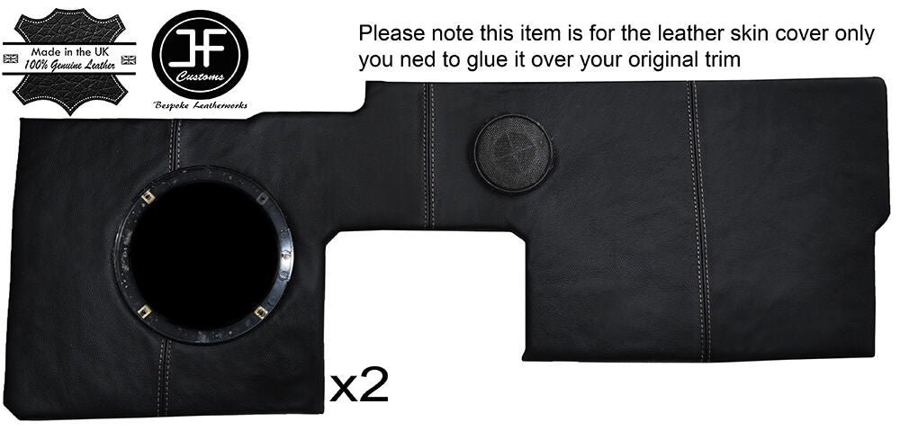 GREY STITCH 2X FRONT DOOR CARD TRIM LEATHER COVERS FITS RENAULT ALPINE GTA V6