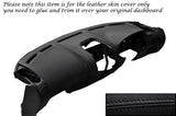 BLACK STITCH DASH DASHBOARD LEATHER SKIN COVER FITS MITSUBISHI FTO 1994-2001