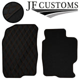 TAN DIAMOND STITCH VINYL 4X TAILORED FLOOR CARPETS FOR MAZDA 6 MK1 02-07 JF1