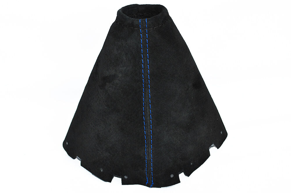 BLUE STITCHING FITS NISSAN JUKE 2010+ REAL PU SUEDE GEAR GAITER ONLY CUSTOM NEW