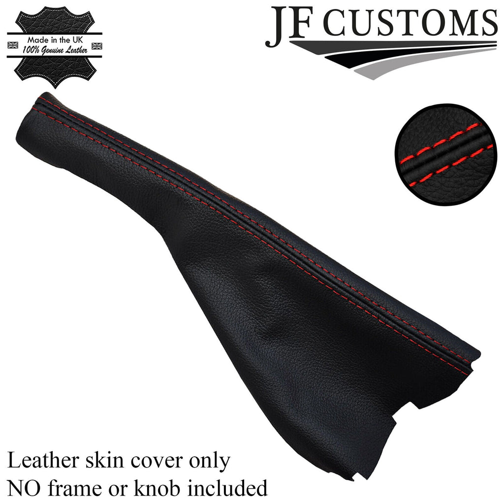 RED STITCHING FITS VW GOLF 3 Mk3 HANDBRAKE 1991-1998 GAITER LEATHER MADE IN UK