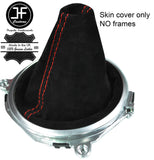 RED STITCHING REAL SUEDE MANUAL GEAR GAITER FOR AUDI TT MK2 2006-2014 CUSTOM NEW