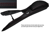 RED STITCH CENTRE CONSOLE&ARMREST SKIN COVERS FITS BMW 6 SERIES E63 E64 04-11