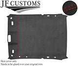 RED STITCH ROOF HEADLINING LINER DARK GREY LUXE SUEDE COVER FOR BMW E36 COUPE